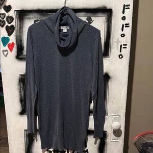 Forever 21 Gray Turtleneck Sweater Soft Relaxed Fit